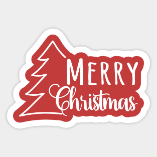 Merry Christmas [white version] Sticker